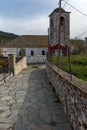 Old stone house in the village of Theologos, Greece Royalty Free Stock Photo