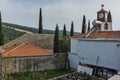 Old stone house in the village of Theologos, Thassos island, Greece Royalty Free Stock Photo