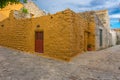 Old stone houses in Areopoli village in Mani, Peloponnese, Greece Royalty Free Stock Photo