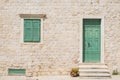 Old stone houses in town and Sibenik, Croatia Royalty Free Stock Photo