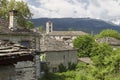 Old stone houses in the village Dilofo of Zagoria, Epirus, Western Greece