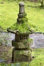 Old Stone Lantern at Japanese Garden Royalty Free Stock Photo