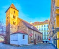 The old medieval St Rupert`s Church in Vienna, Austria Royalty Free Stock Photo