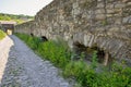 Old stone medieval walls in Kamianets-Podilskyi fortress, Ukraine Royalty Free Stock Photo