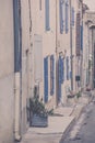 Old Stone Narrow Streets of small Provence town, France Royalty Free Stock Photo