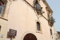 old stone palace (floridia) in ragusa in sicily (italy)