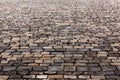 Old stone pavement texture. Russia, Moscow, Red Square Royalty Free Stock Photo