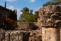 Old stone pillars, Galilee Israel Royalty Free Stock Photo