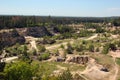 Old stone quarry in Jozefow, Poland