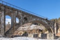 Old stone railway bridge Royalty Free Stock Photo