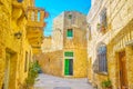 The old street in Naxxar, Malta