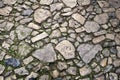 Old stone road closeup image Royalty Free Stock Photo