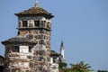 Old stone roof and Mosque Ioannina