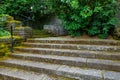 Old Stone Stair Steps in Renaissance Garden