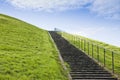 Old stone staircase leading to the sky - concept image with copy space Royalty Free Stock Photo