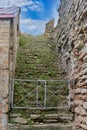 An old stone staircase leading to the sky Royalty Free Stock Photo