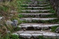 Old stone staircase in the mountains of Montenegro Royalty Free Stock Photo