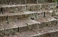 Old stone staircase in park Royalty Free Stock Photo