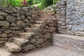 Old stone staircase in a park Royalty Free Stock Photo