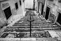 Old stone stairs in Lisbon Royalty Free Stock Photo