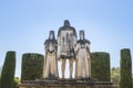 Old Stone Statues of the Christian Kings in Cordoba Spain Royalty Free Stock Photo