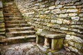 Landmark attraction in Bulgaria. Old stone steps - Botanical Garden from Balchik