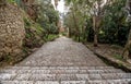 Old stone steps at the old town of Herceg Novi, Montenegro