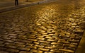 Old stone street in Greece Royalty Free Stock Photo