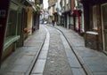 Old Stone Street and Houses, The Shambles, York, England