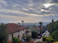 An old stone street in Rosh Pinna, Israel Royalty Free Stock Photo