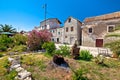 Old stone village in Mediterranean landscape, island of Krapanj