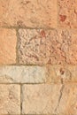 Old Stone Wall Background of a medieval Church, Spain Royalty Free Stock Photo