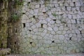 an old stone wall. Barcelona