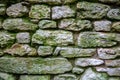 Old stone wall close-up. Royalty Free Stock Photo