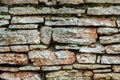 Old stone wall close-up. Royalty Free Stock Photo