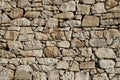 Old stone wall close in sunny day Royalty Free Stock Photo