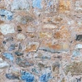 old stone wall, close up view - texture Royalty Free Stock Photo