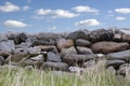 Old stone wall in county Kerry Ireland Royalty Free Stock Photo