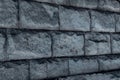 Stone wall made of large granite blocks Royalty Free Stock Photo