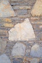Old stone wall. Rough stones of different shapes. Stone background. Royalty Free Stock Photo