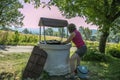 Old, stone, water well Royalty Free Stock Photo