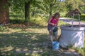 Old, stone, water well Royalty Free Stock Photo