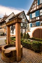 Old stone well in Gengenbach, Germany