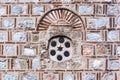 Ancient Stone Window and Facade of a Mosque: Captivating Islamic Architecture in Close-Up Royalty Free Stock Photo