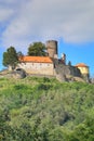 Old stony Svojanov castle in Czech republic