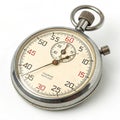 Old stopwatch isolated on white background Royalty Free Stock Photo