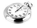 The old stopwatch isolated on white business concept Royalty Free Stock Photo