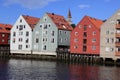 Old Storehouses in Trondheim, Norway Royalty Free Stock Photo