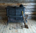 Old stove at Fort Ingall Royalty Free Stock Photo