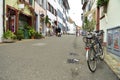 Old street of Basel with ancient houses.